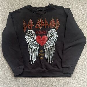 Dark Grey Def Leppard Crewneck